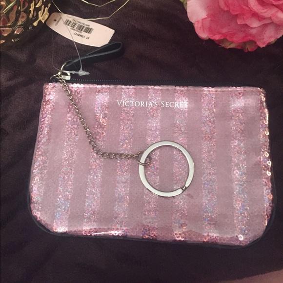 Glittery/ Metallic Victoria Secrets wristlet - Picture 5 of 6